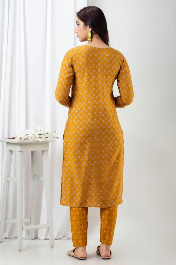 Yellow Designer Kurti - Image 3