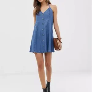 Branded Denim Surplus Dress