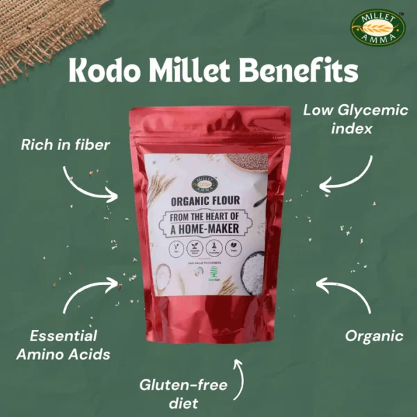 Kodo Millet Flour Organic 500 G - Image 3