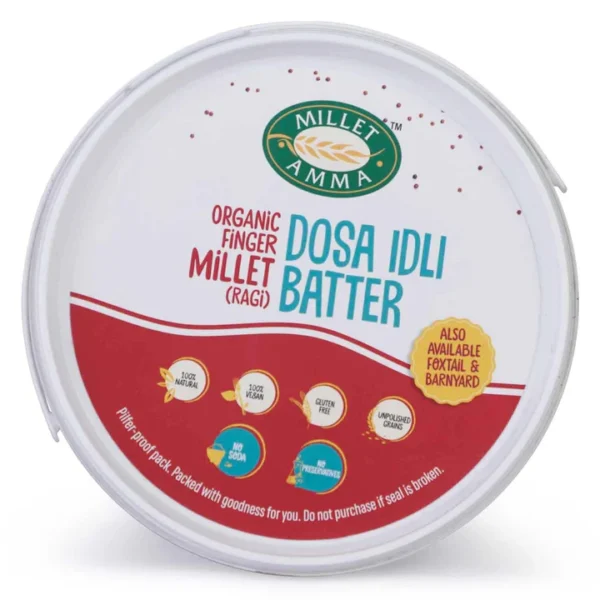 Ragi Millet Dosa Idli Batter Organic 1kg (Delivering Bangalore Only)