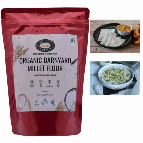 Barnyard Millet Flour Organic 500 G - Image 3