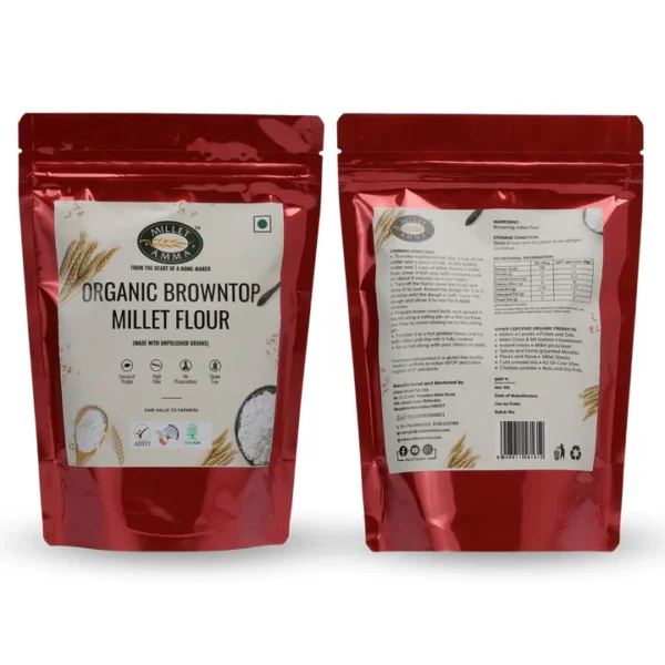 Siridhanya Flour Combo Organic Millet Pack of 5 (2.5 Kg - Each 500 g) | Positive Millets due to its balanced Nutritional Profile | Kodo , Foxtail, Browntop, Little, Barnyard - Image 3