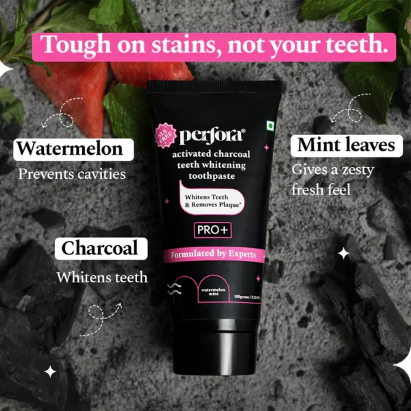 Activated Charcoal Mint Toothpaste - For Teeth Whitening - Image 2