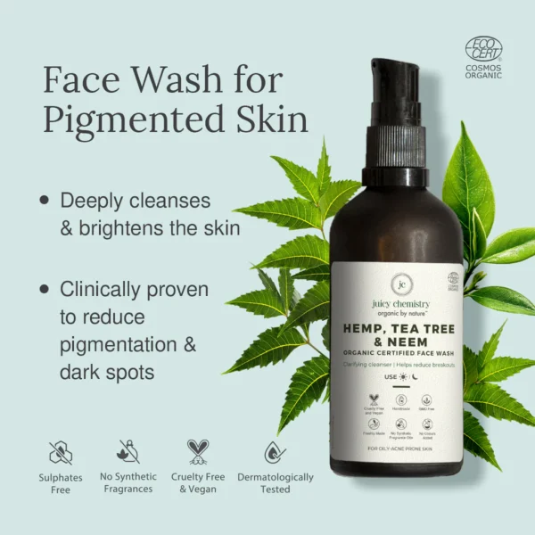 Hemp, Tea Tree And Neem Face Wash - Image 2