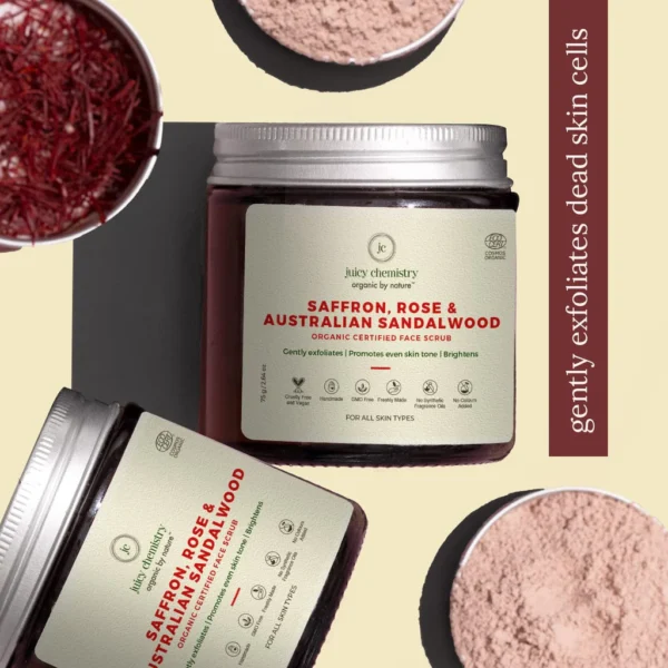 Saffron, Rose And Australian Sandalwood Face Scrub