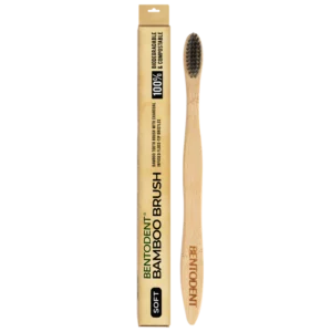 BENTODENT SLIM BAMBOO CHARCOAL TOOTHBRUSH - SOFT