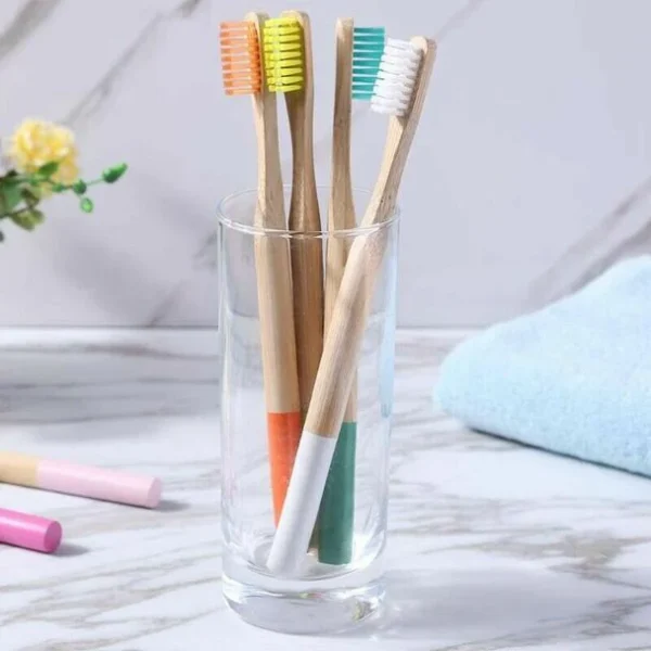 Premium Bamboo Toothbrush | Pack of 4 | Medium Hardness - Image 3