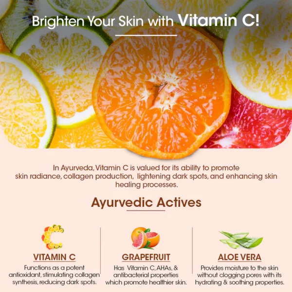 10% Vitamin C Face Serum (Pack of 2) with Grapefruit & Aloe Vera | For Toning & Brightening Skin - Image 2