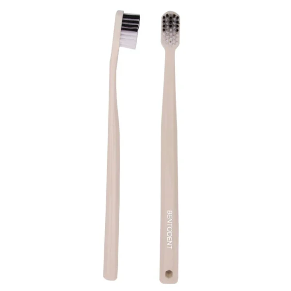 BIO WHITE ADULT BIODEGRADABLE TOOTHBRUSH (PACK OF 2) - Image 2