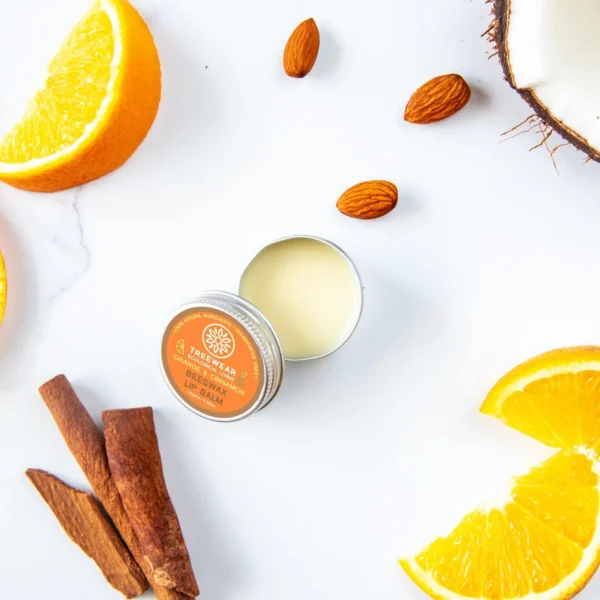 Natural Wax Lip Balm - Orange & Cinnamon - Image 3