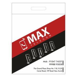 Max Telecom Non Woven D cut Bag W 12” x H 16”