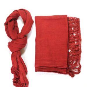 Natural Dyed Hemp Scarf