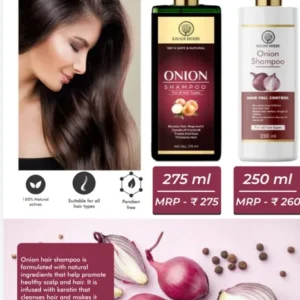 Onion Hair Oil And Shampoo