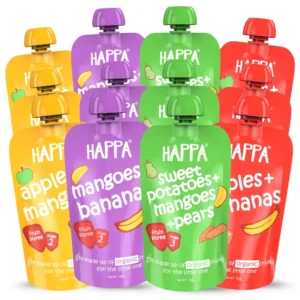 Happa Healthy Baby Food Puree | 100% Fruits and Vegetables | No Added Sugar, No Milk Powder, No Preservatives