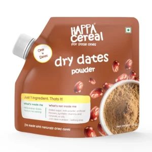 Happa Organic Dry Dates Powder | Natural Sweetener | Kharik Khajur Powder | Rich in Fibre and Minerals | No Preservatives | No Chemicals or Additives | Healthy Substitute for Refined Sugar